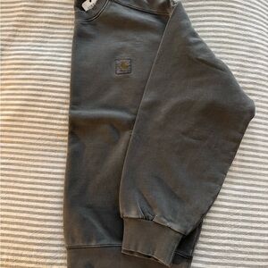 Carhartt Charcoal Sweatshirt with Gold Logo